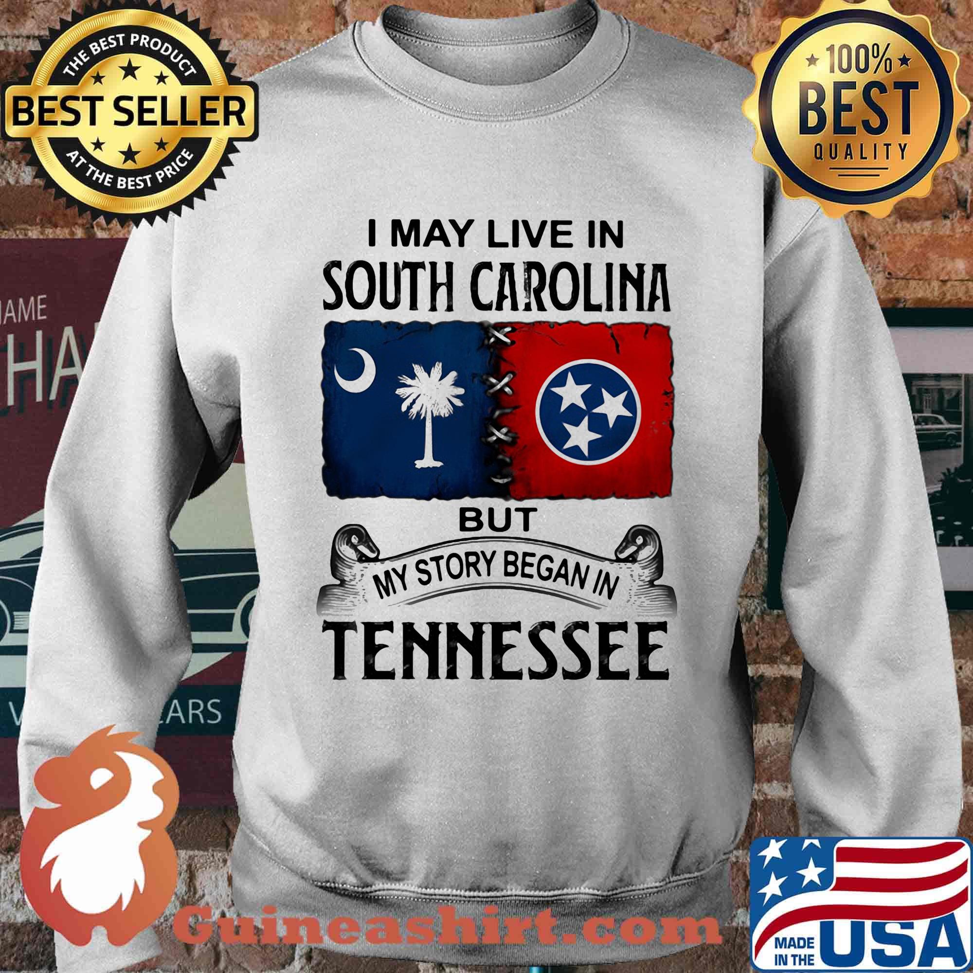 I may live in south carolina but my story began in tennessee s Sweater