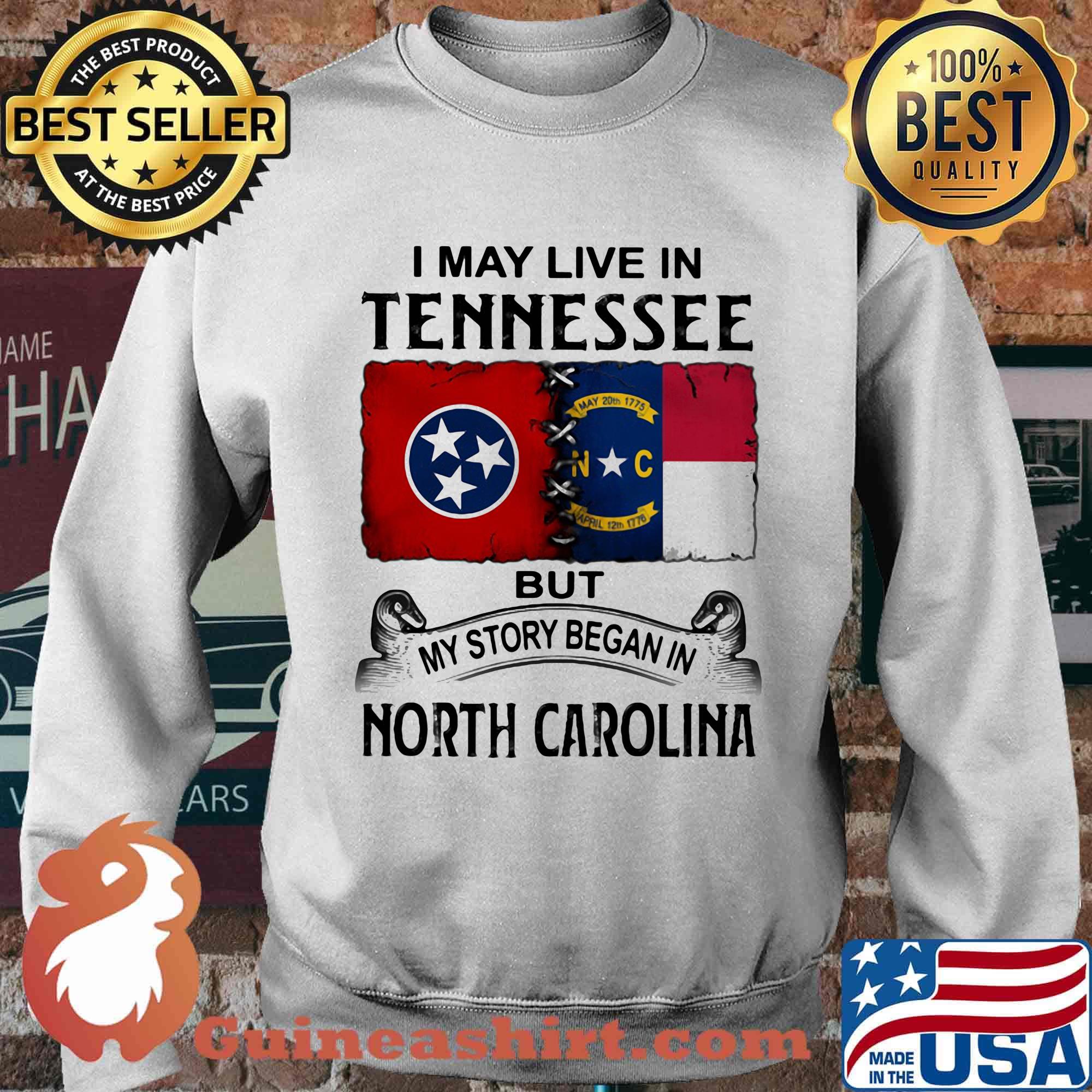 I may live in tennessee but my story began in north carolina s Sweater