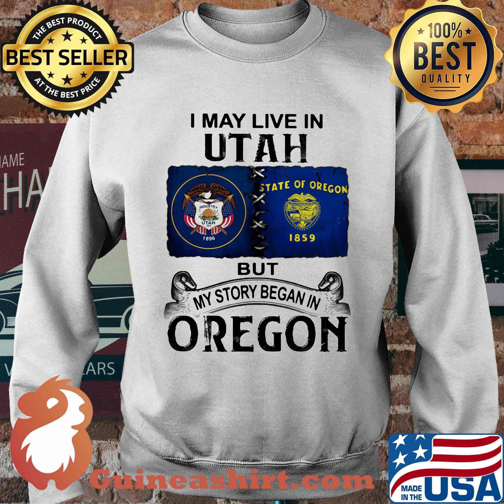 I may live in utah but my story began in oregon s Sweater