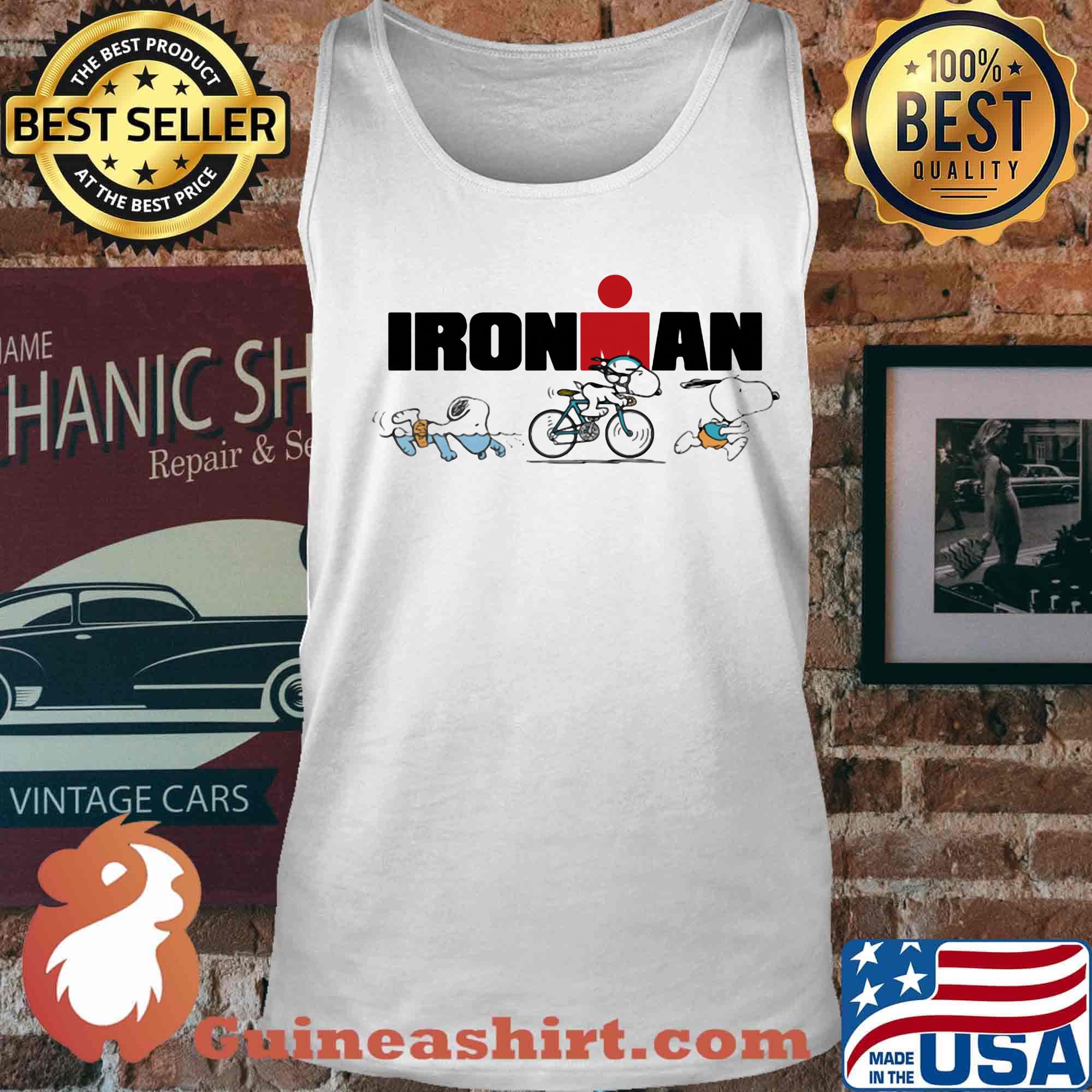 Ironman snoopy activities sports s Tank top