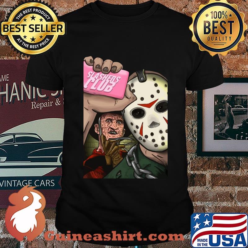 Jason voorhees and freddy krueger slashers club shirt