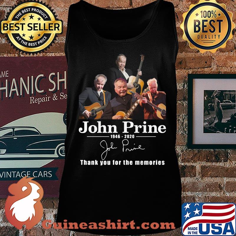 John prine 1946 2020 thank you for the memories signature guitar s Tank top