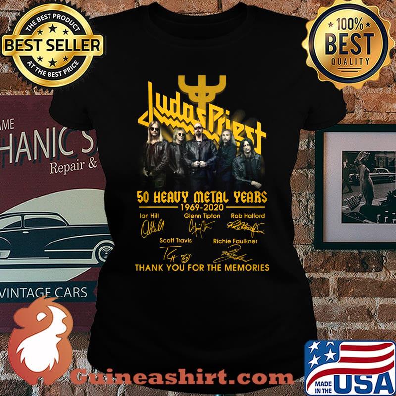 Judas priest 50 heavy metal years 1969 2020 thank you for the memories signatures s Laides