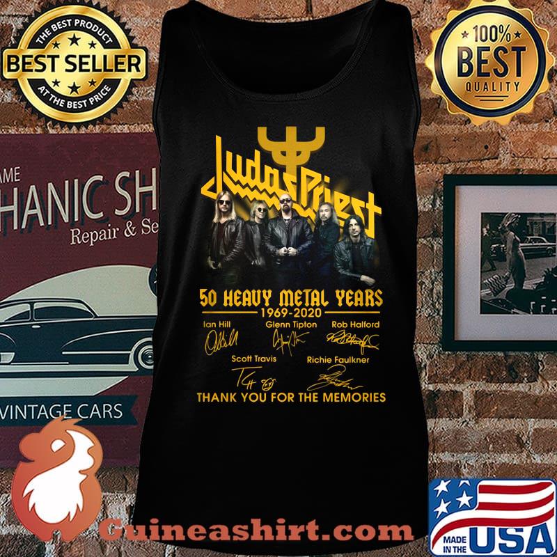 Judas priest 50 heavy metal years 1969 2020 thank you for the memories signatures s Tank top