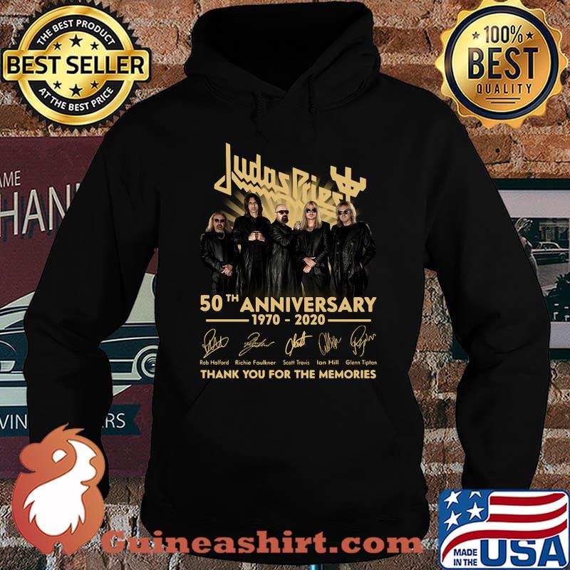 Judas priest 50th anniversary 1970 2020 thank you for the memories signatures s Hoodie