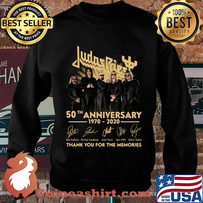 Judas priest 50th anniversary 1970 2020 thank you for the memories signatures s Sweater