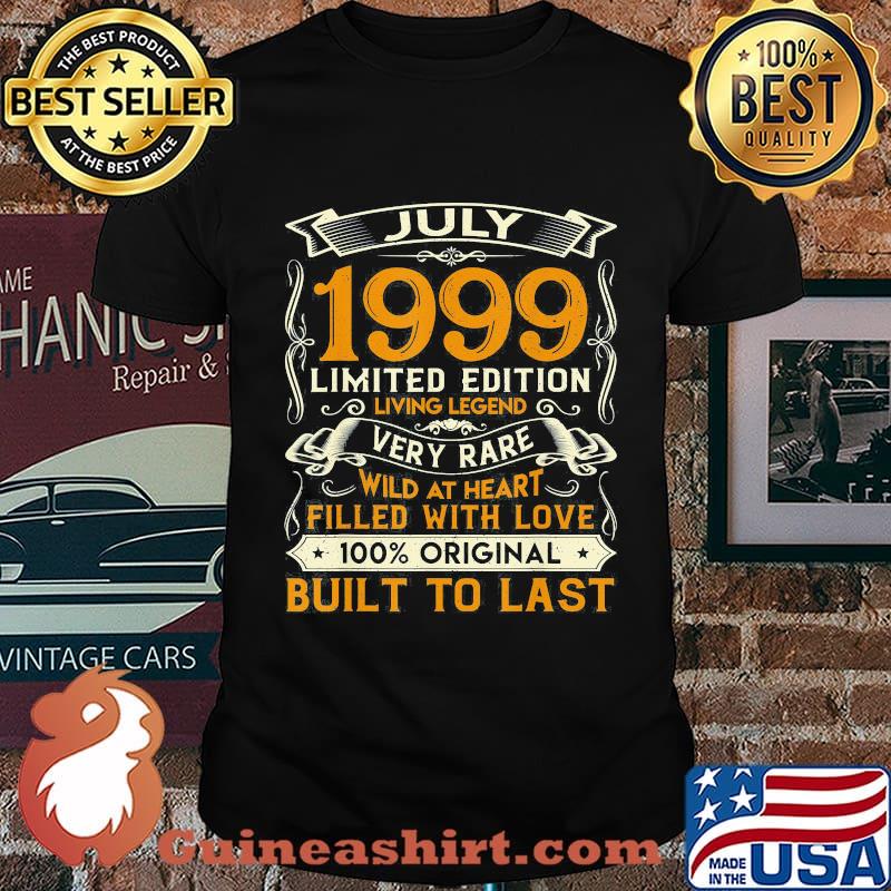 July 1999 limited edition living legend very rare wild at heart filled with love 100% original built to last shirt