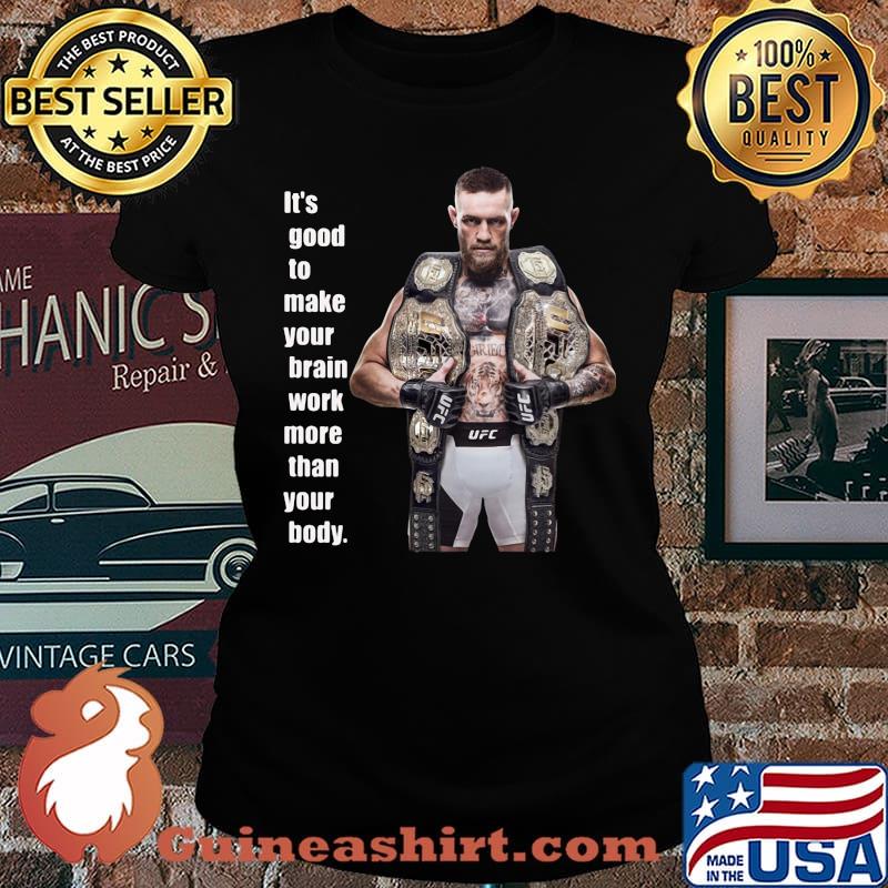 King Mcgregor sports it's good to make your brain work more than your body s Laides