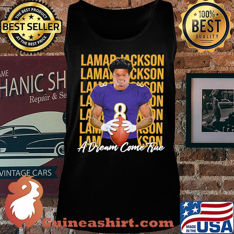 Lamar jackson a dream come true baltimore ravens s Tank top