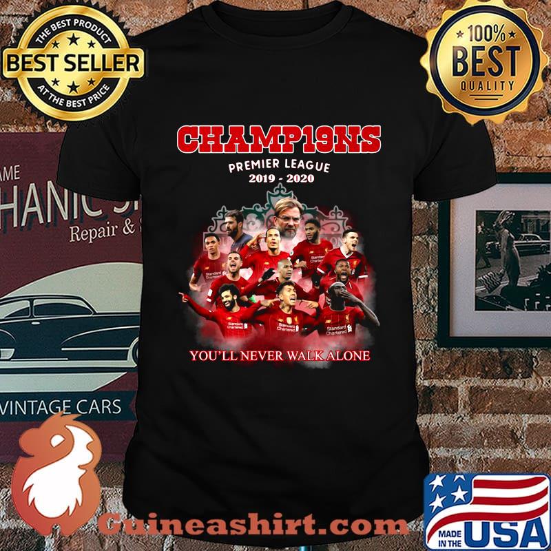 Liverpool champions premier league 2019 2020 you'll never walk alone shirt