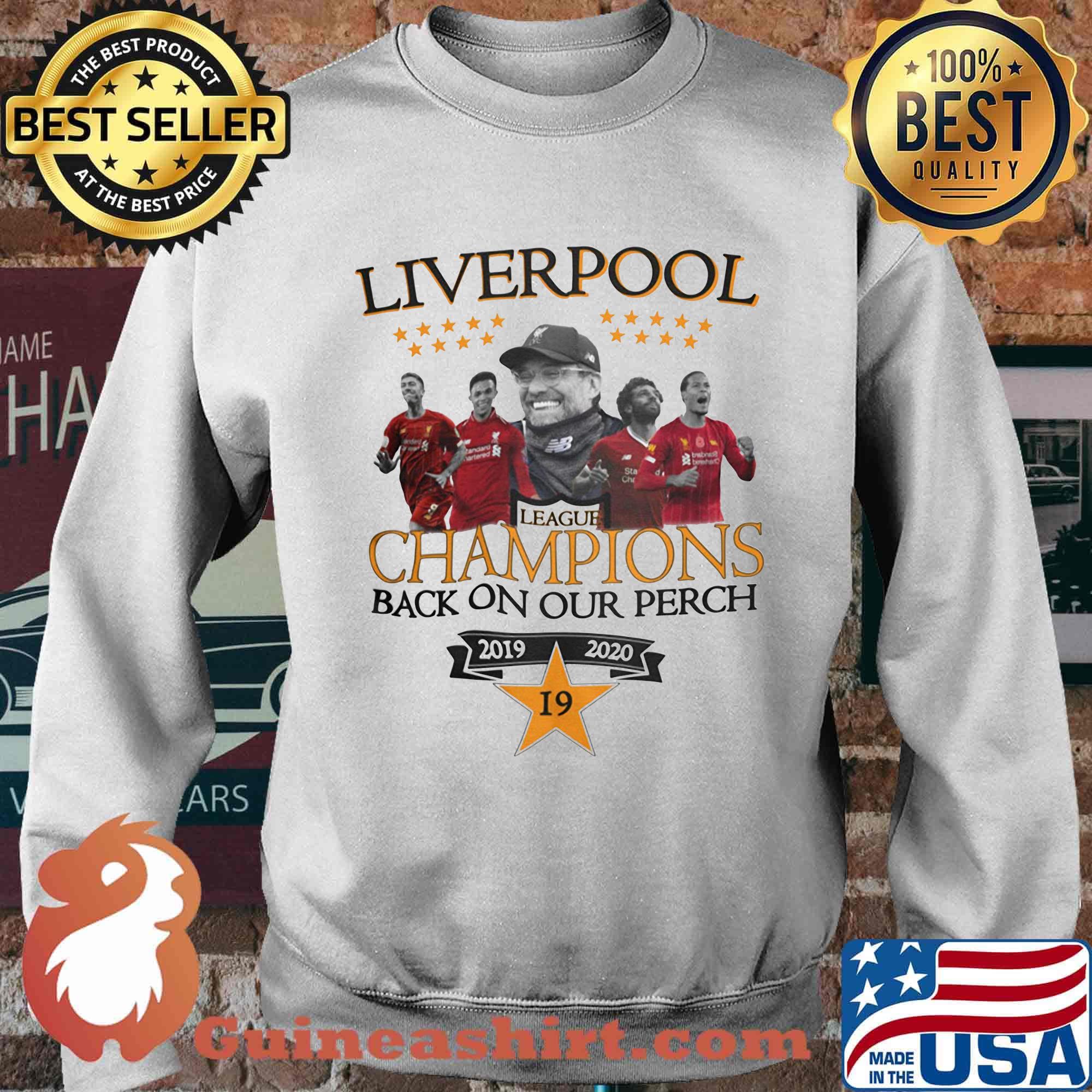 Liverpool football club league champions back on our perch 2019 2020 star 19 s Sweater