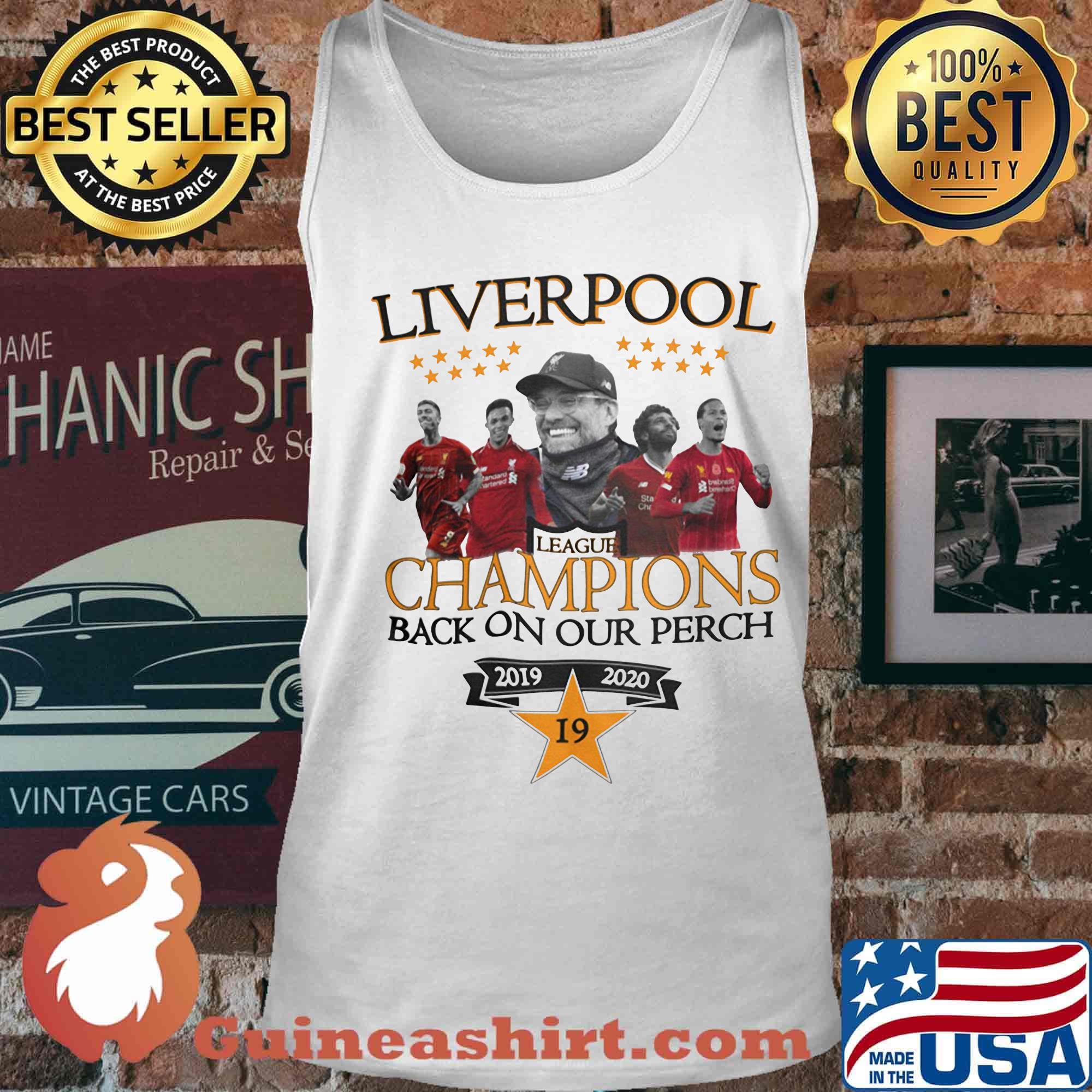 Liverpool football club league champions back on our perch 2019 2020 star 19 s Tank top