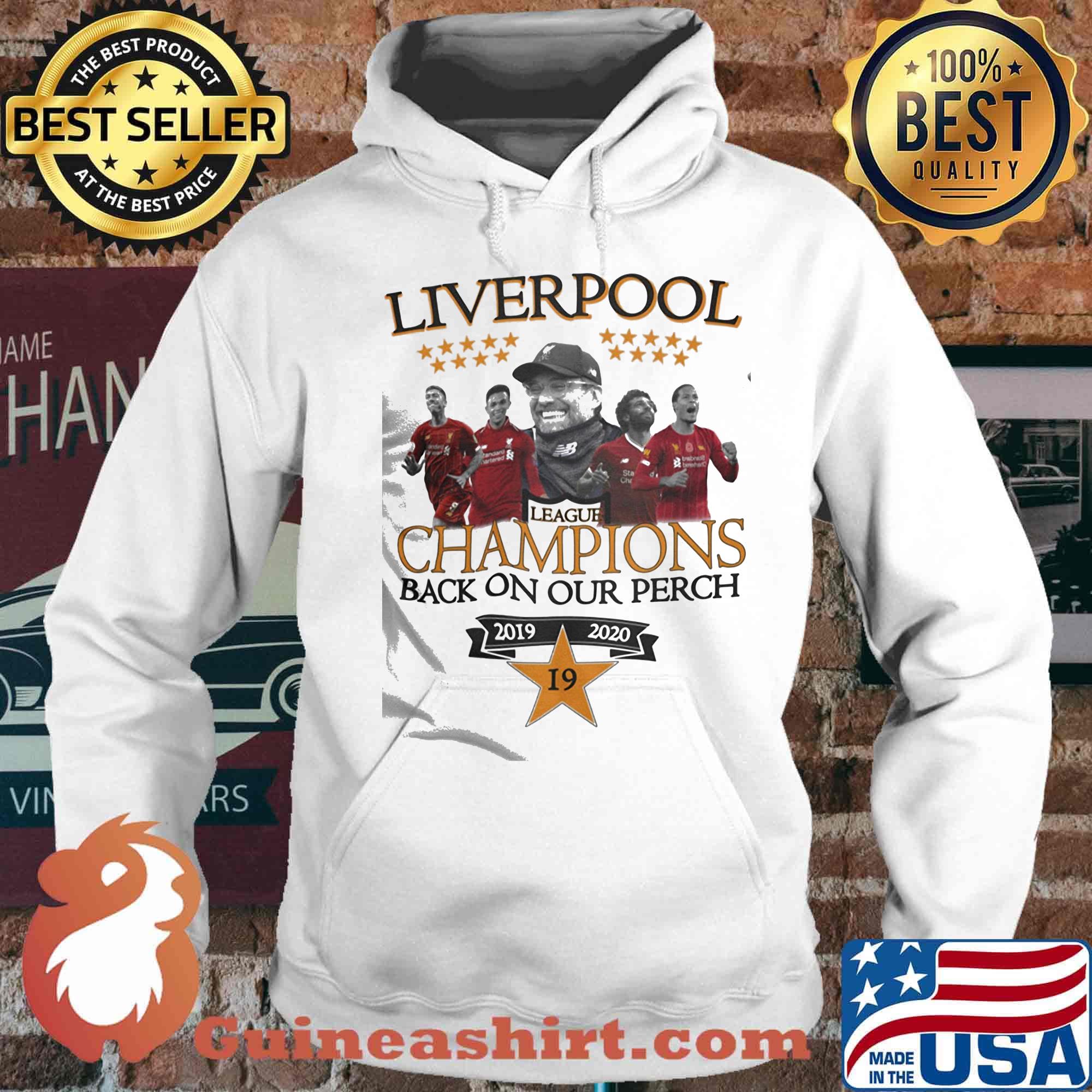 Liverpool football club league champions back on our perch 2019 2020 star s Hoodie