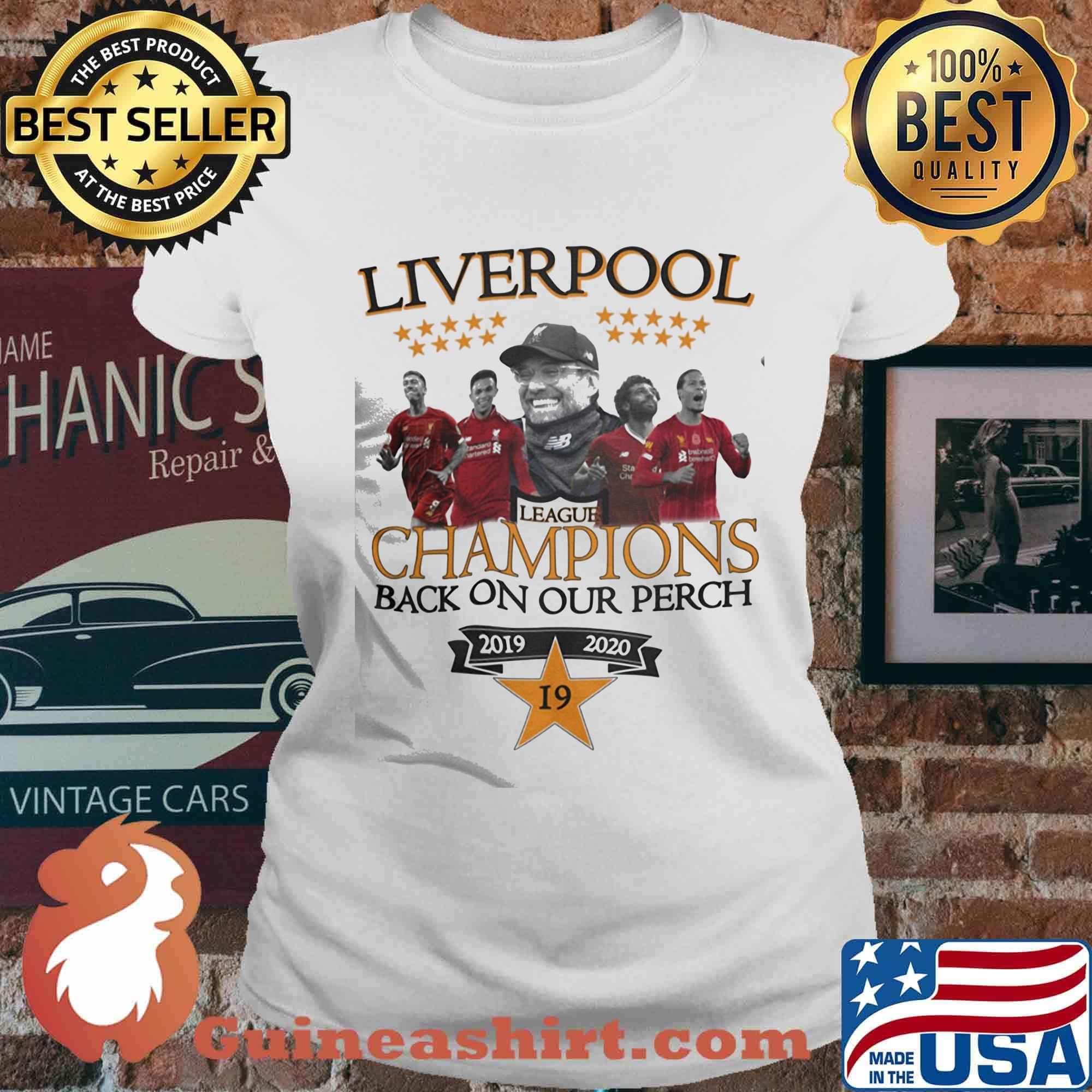 Liverpool football club league champions back on our perch 2019 2020 star s Ladies tee