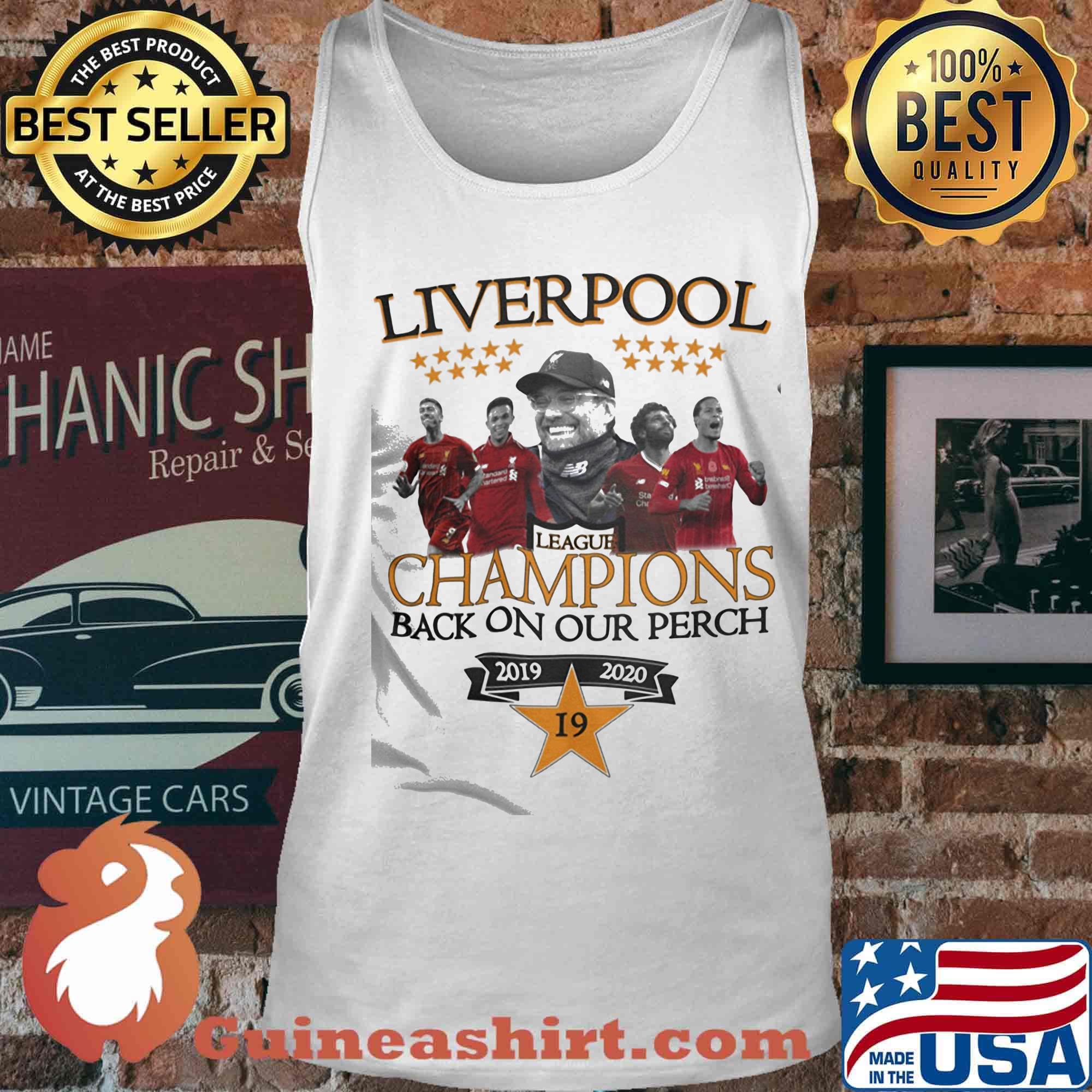 Liverpool football club league champions back on our perch 2019 2020 star s Tank top
