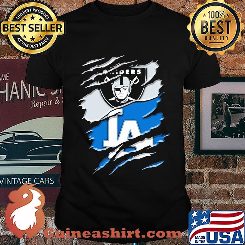Los angeles raiders and los angeles dodgers shirt