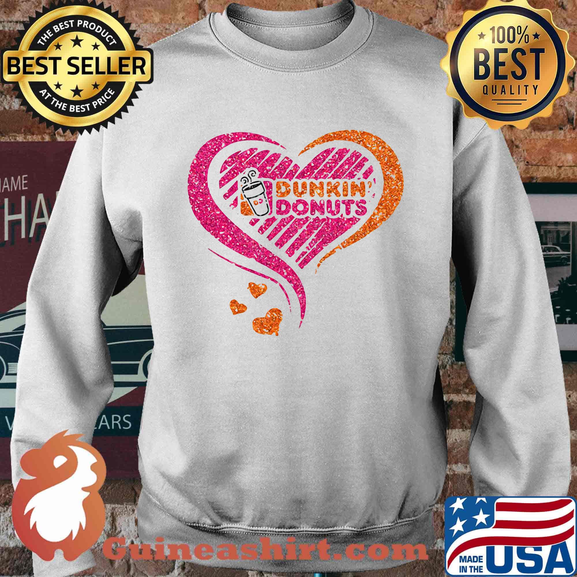 Love dunkin donuts logo hearts diamond s Sweater