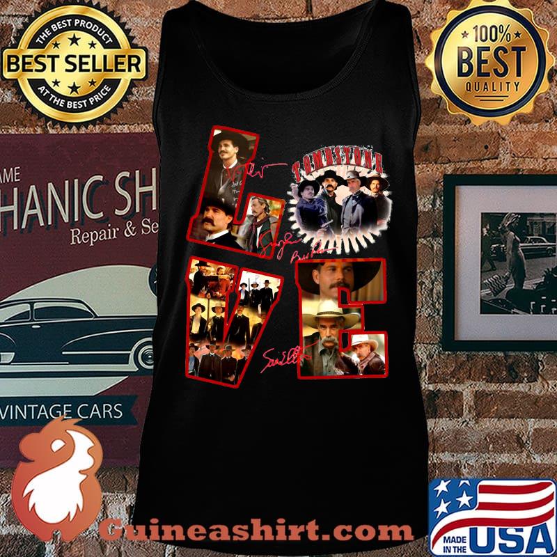 Love tombstone movie signatures s Tank top