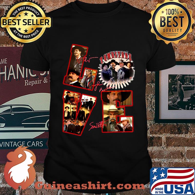 Love tombstone movie signatures shirt