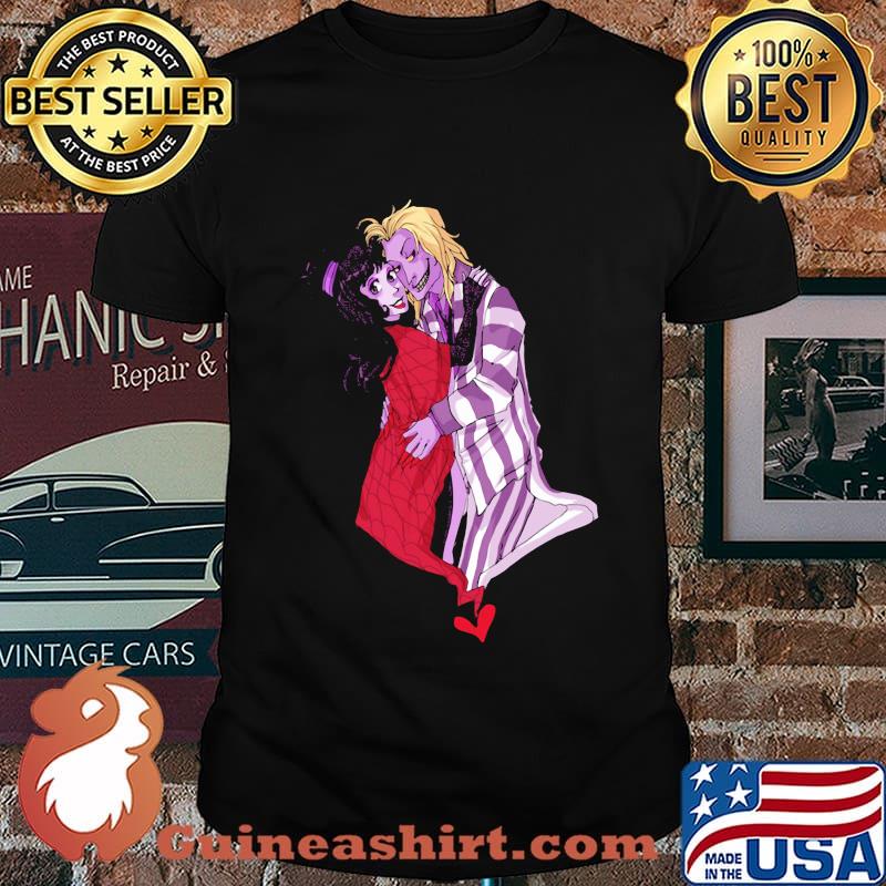 Lydia beetlejuice heart cartoon shirt