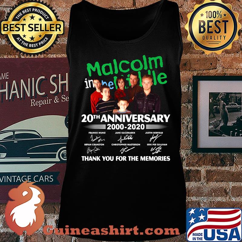 Malcolm in the middle 20th anniversary 2000 2020 thank you for the memories signatures s Tank top
