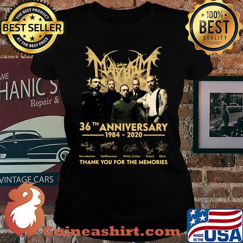 May bat 36th anniversary 1984 2020 thank you for the memories signatures s Laides