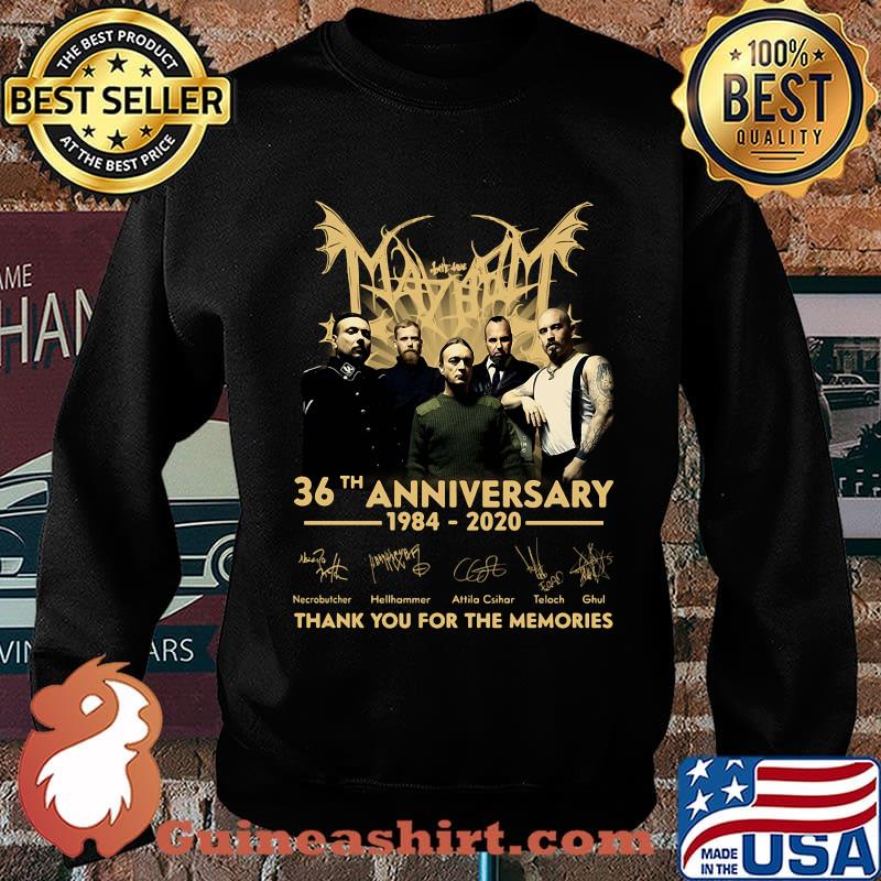 May bat 36th anniversary 1984 2020 thank you for the memories signatures s Sweater