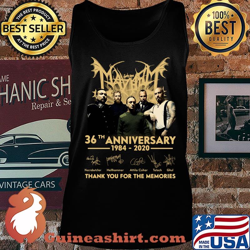 May bat 36th anniversary 1984 2020 thank you for the memories signatures s Tank top