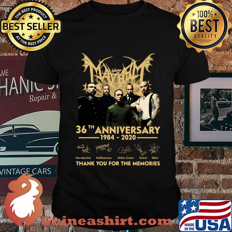 May bat 36th anniversary 1984 2020 thank you for the memories signatures shirt