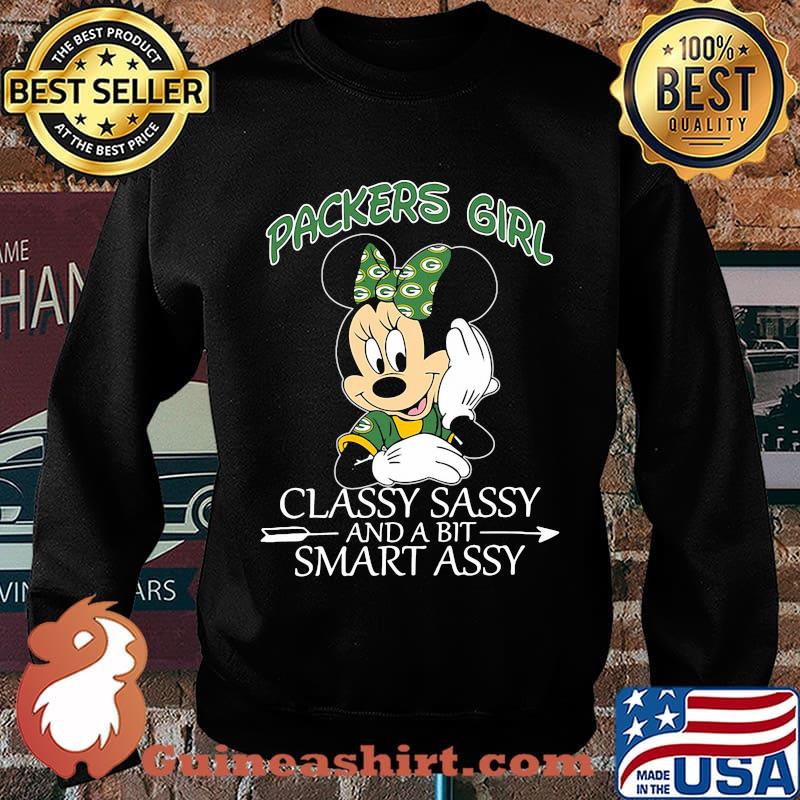 Mickey mouse green bay packers classy sassy and a bit smart assy s Sweater