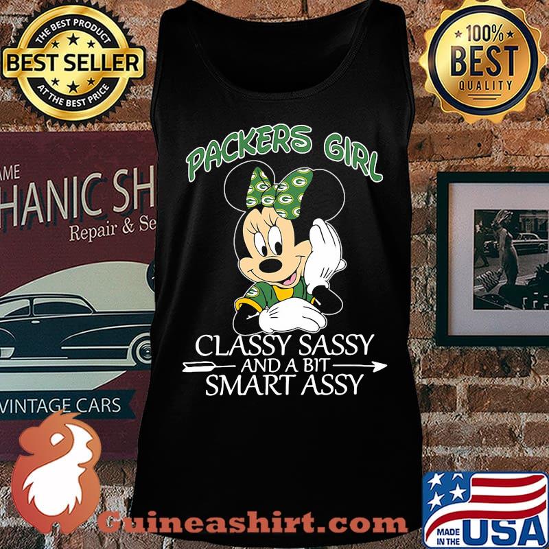 Mickey mouse green bay packers classy sassy and a bit smart assy s Tank top