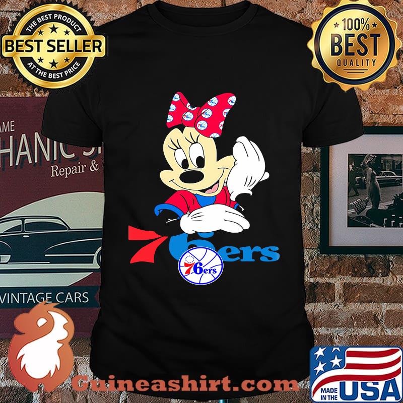 Minnie mouse philadelphia 76ers basketball shirt