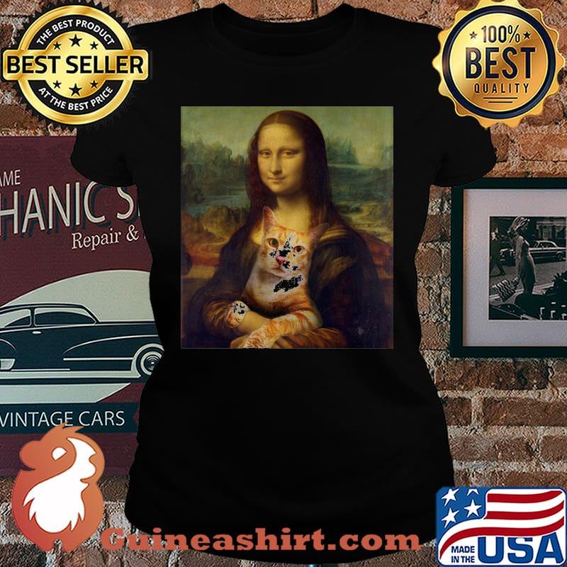 Mona lisa hug cat art s Laides