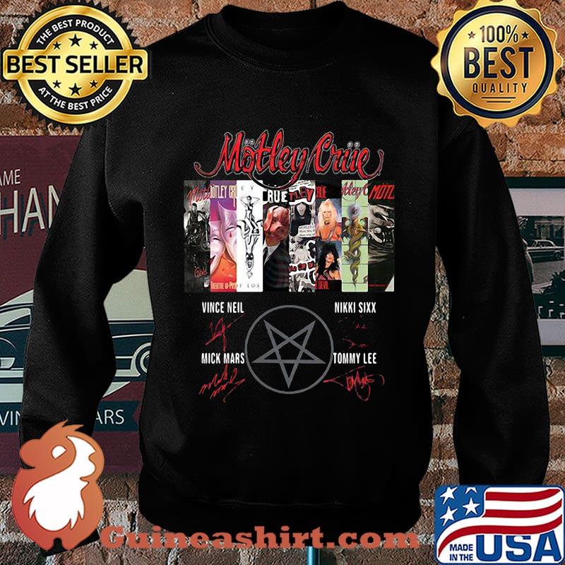 Motley crue band members signatures s Sweater