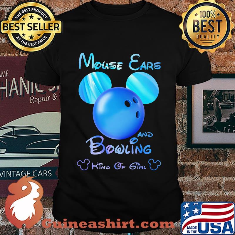 Mouse ears and bowling kind of girl shirt