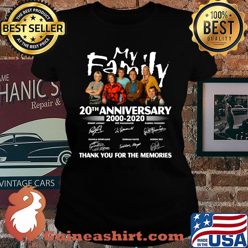 My family 20th anniversary 2000 2020 thank you for the memories signatures s Laides