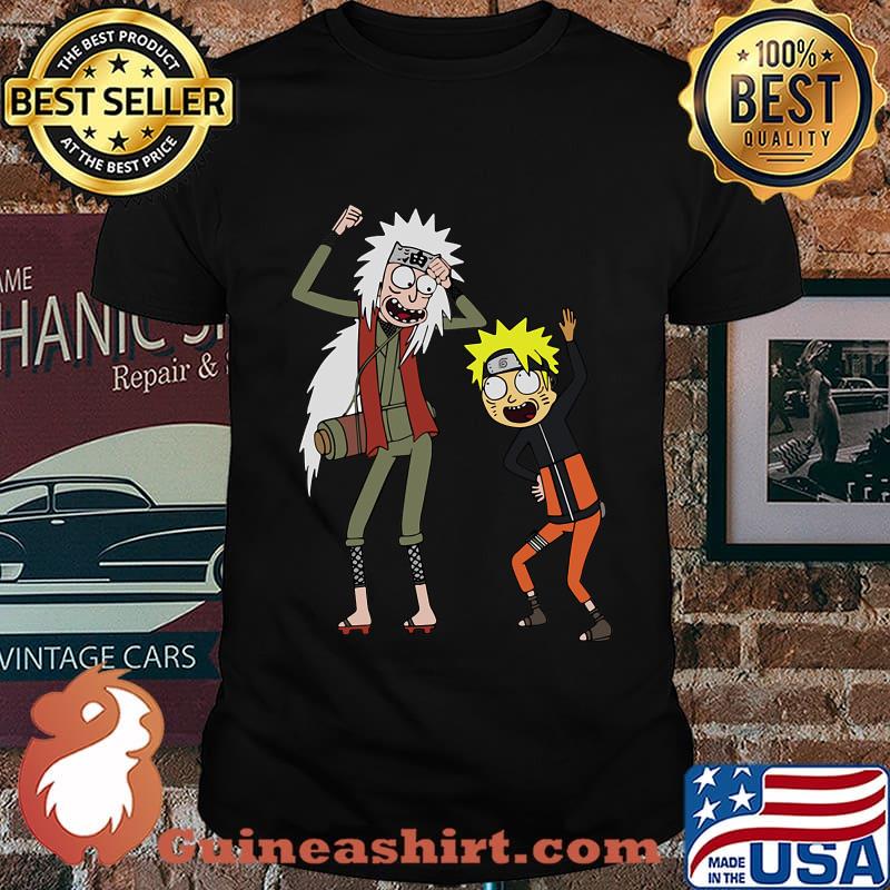 Naruto rick and morty shirt