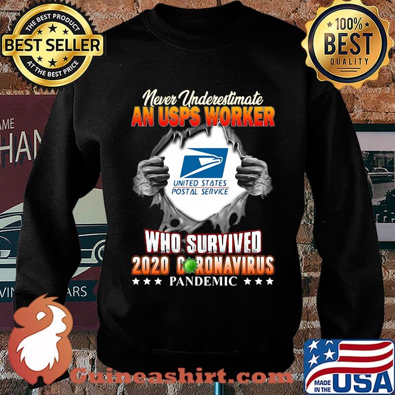 Never underestimate an USPS worker United States postal service who survived 2020 coronavirus s Sweater