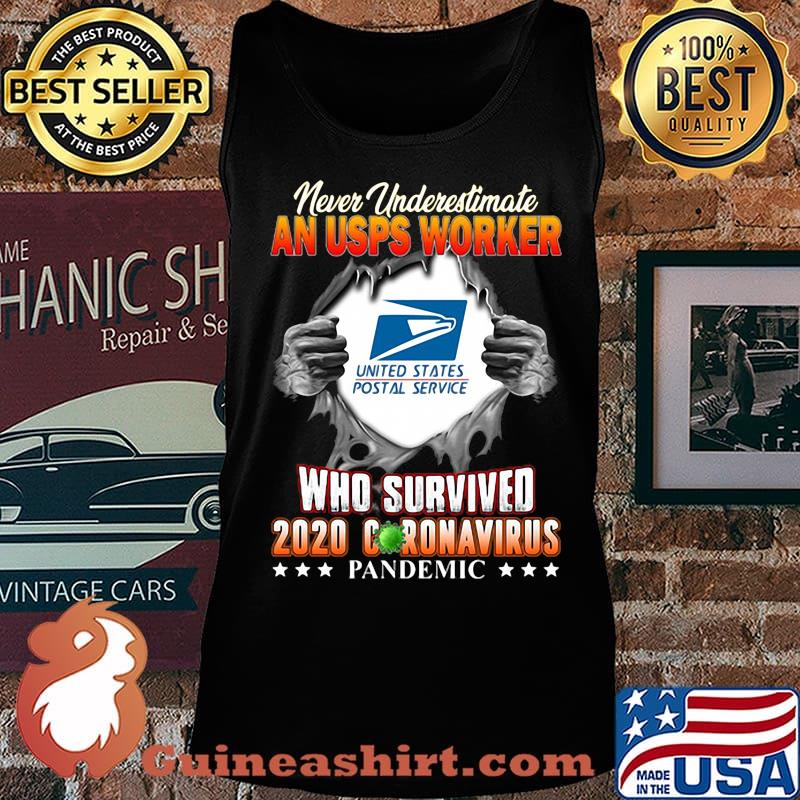 Never underestimate an USPS worker United States postal service who survived 2020 coronavirus s Tank top