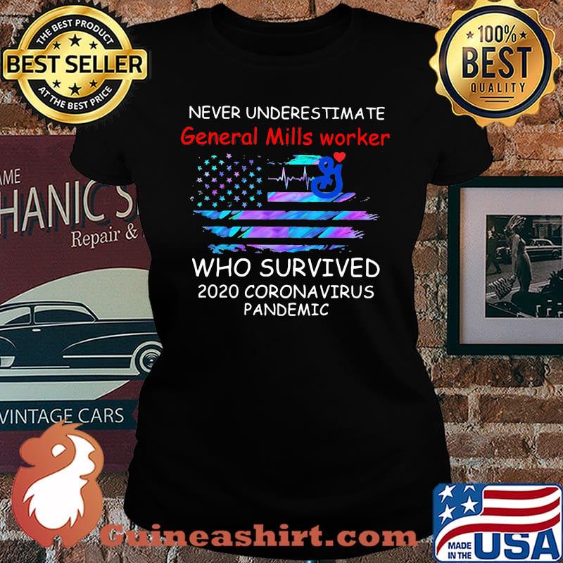Never underestimate general mills worker who survived 2020 coronavirus pandemic american flag independence day s Laides
