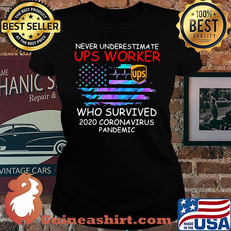 Never underestimate ups worker who survived 2020 coronavirus pandemic american flag independence day s Laides