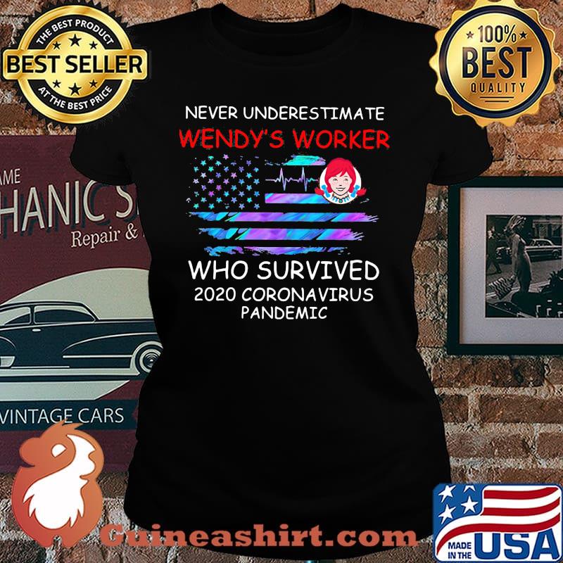 Never underestimate wendy's worker who survived 2020 coronavirus pandemic american flag independence day s Laides