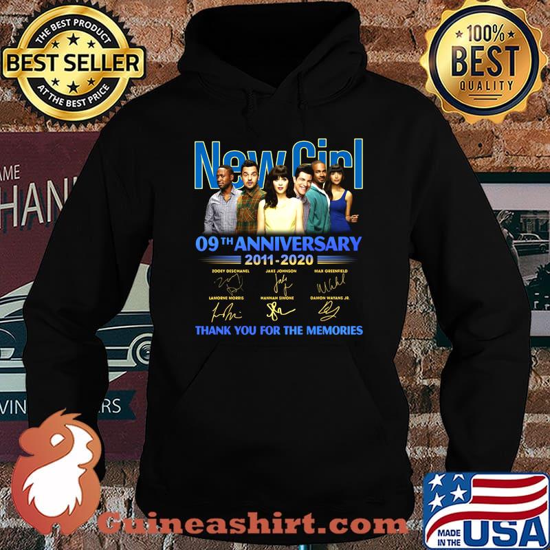 New girl 09th anniversary 2011 2020 thank you for the memories signatures s Hoodie