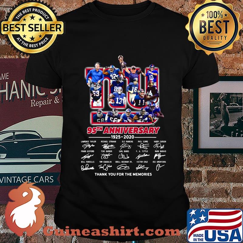 New York 95th anniversary thank you for the memories signature shirt