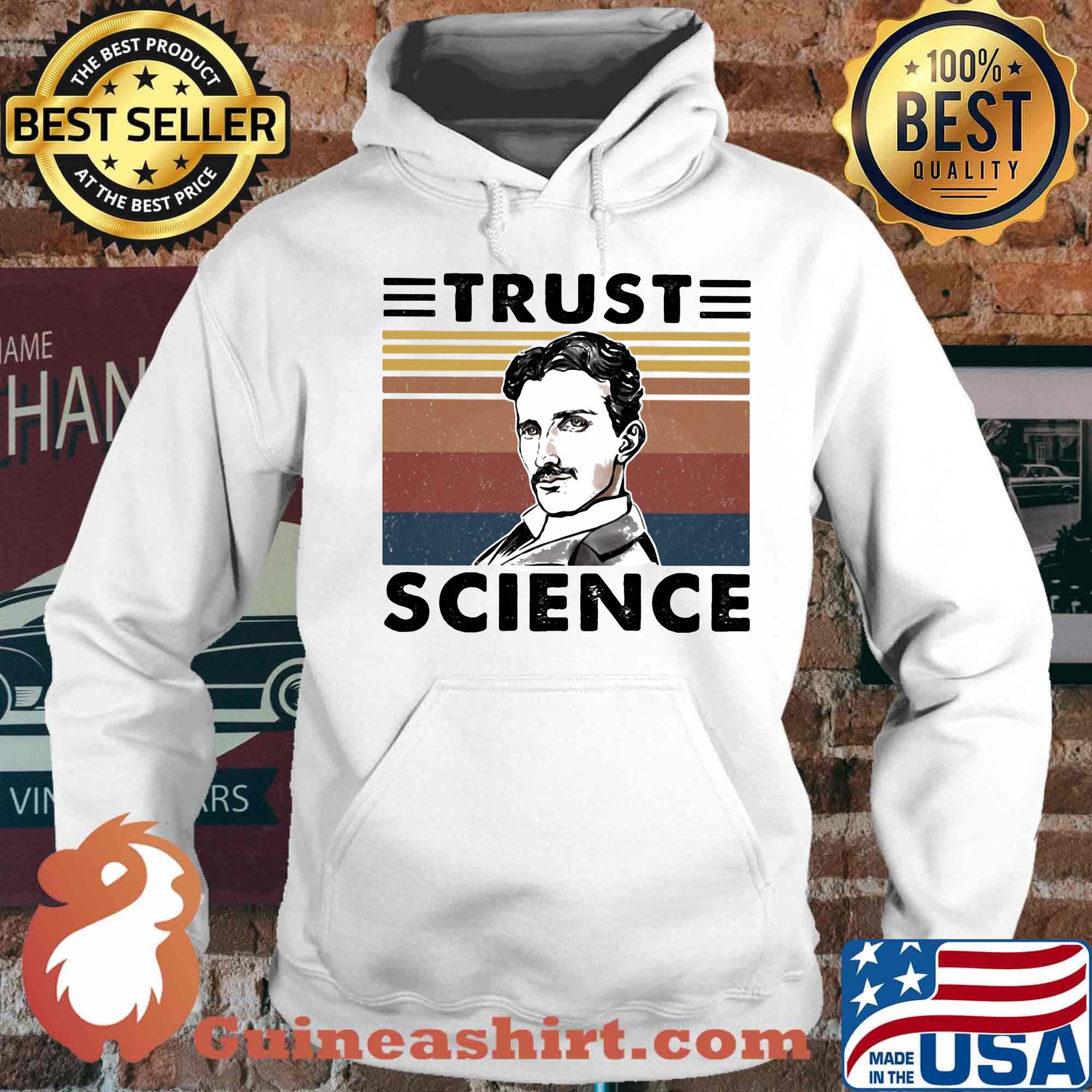 Nikola tesla trust science vintage retro s Hoodie