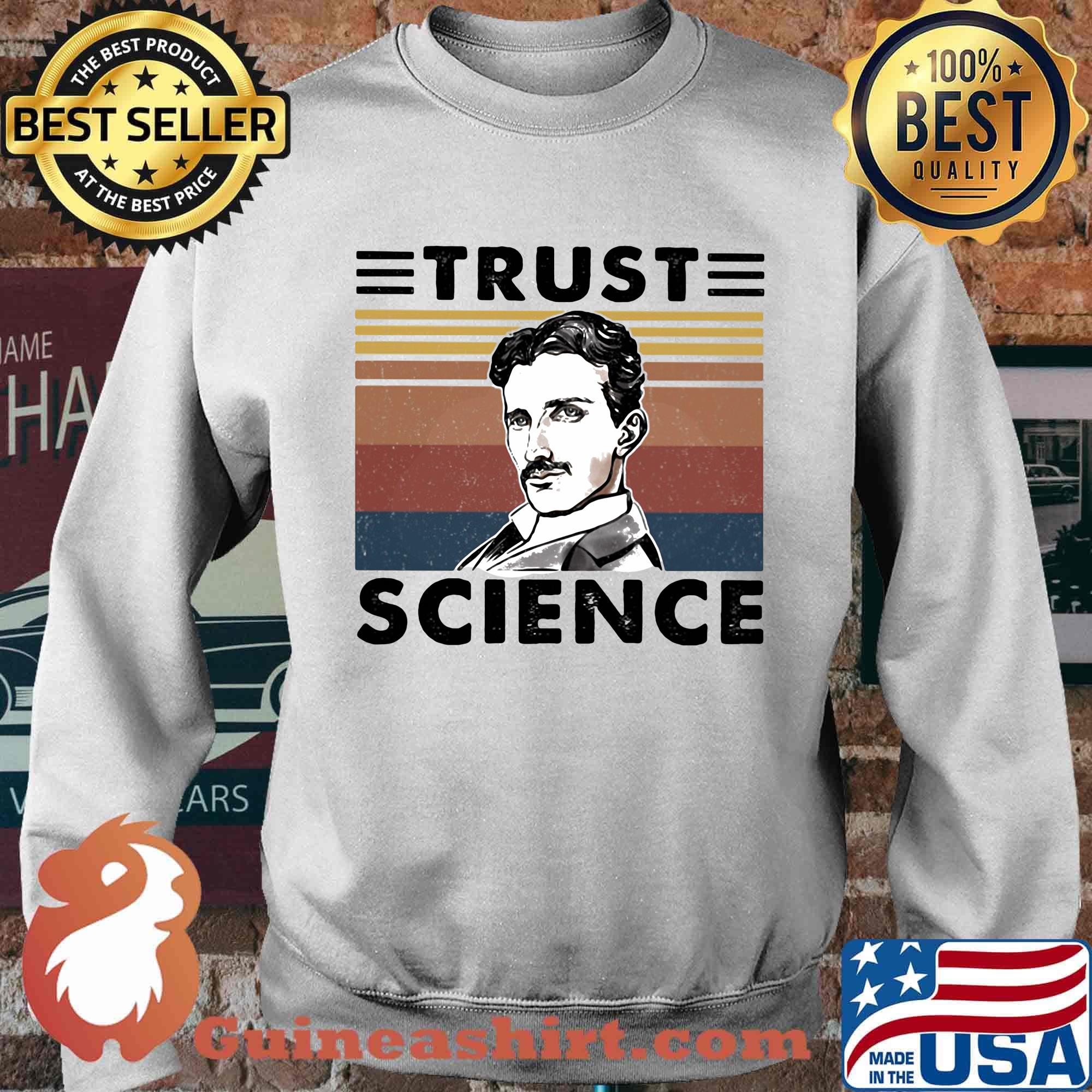 Nikola tesla trust science vintage retro s Sweater
