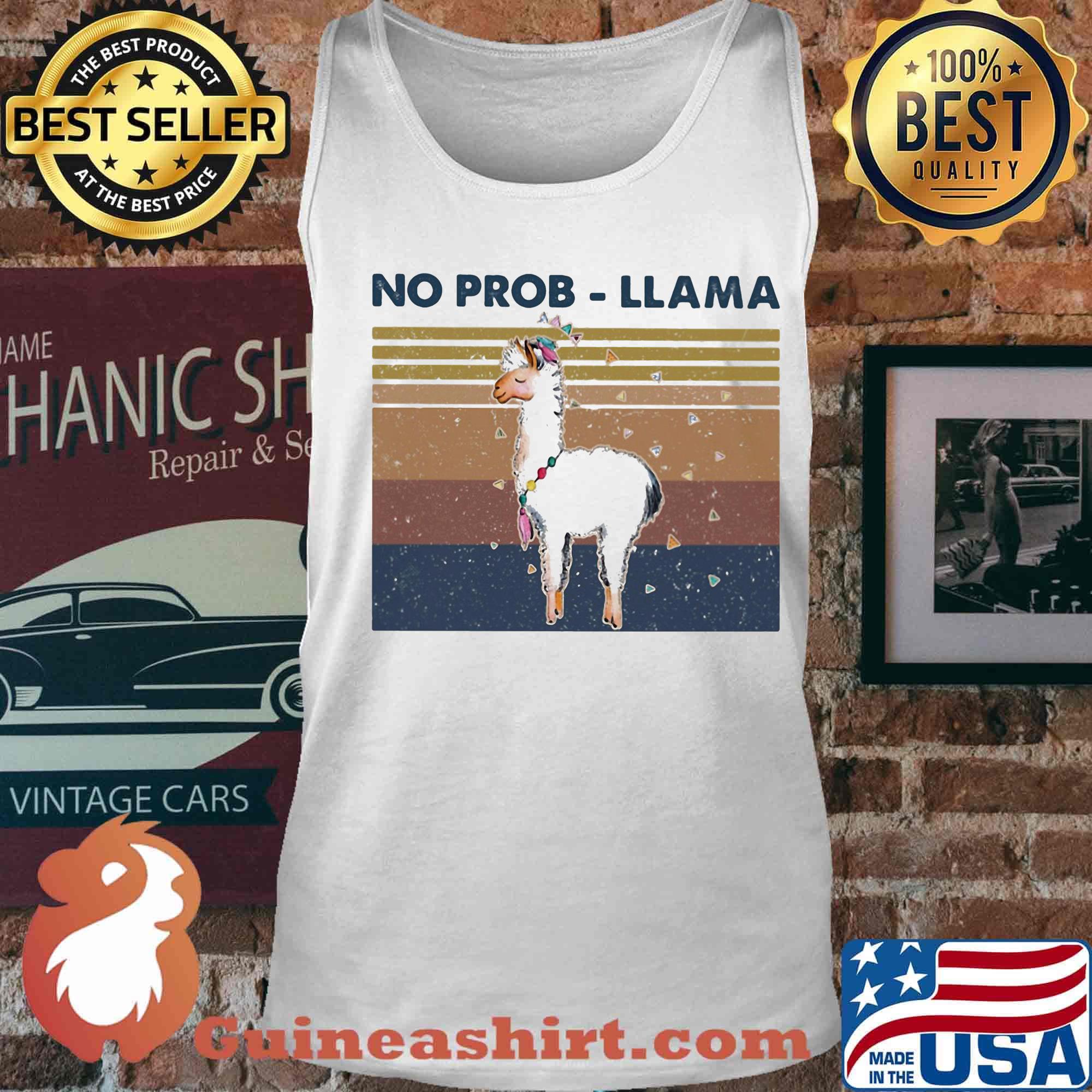 No prob-llama vintage retro s Tank top