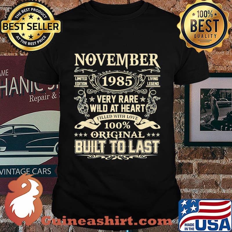 November 1985 limited edition living legend very rare wild at heart filled with love 100% original built to last shirt