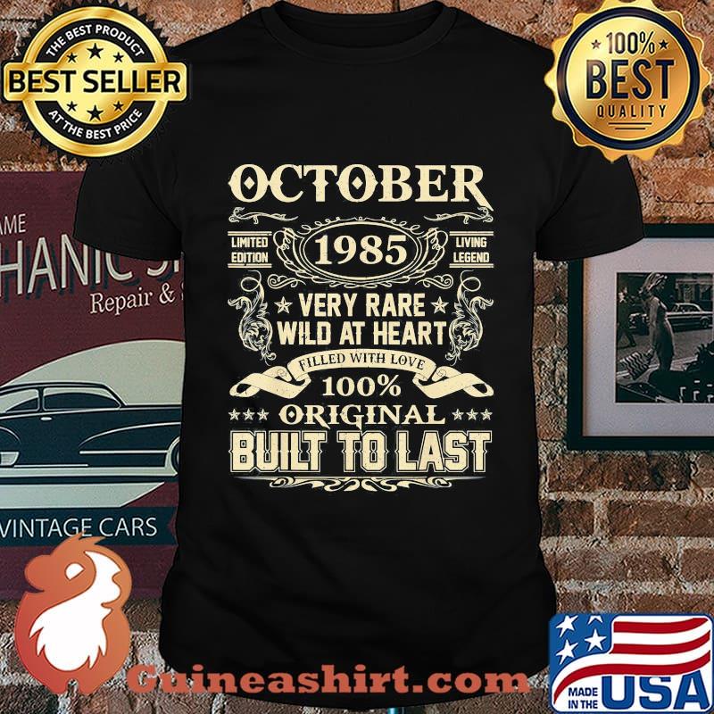 October 1985 limited edition living legend very rare wild at heart filled with love 100% original built to last shirt