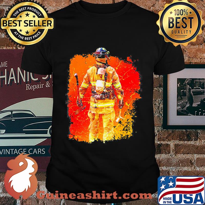 Official awesome firefighter picture shirt